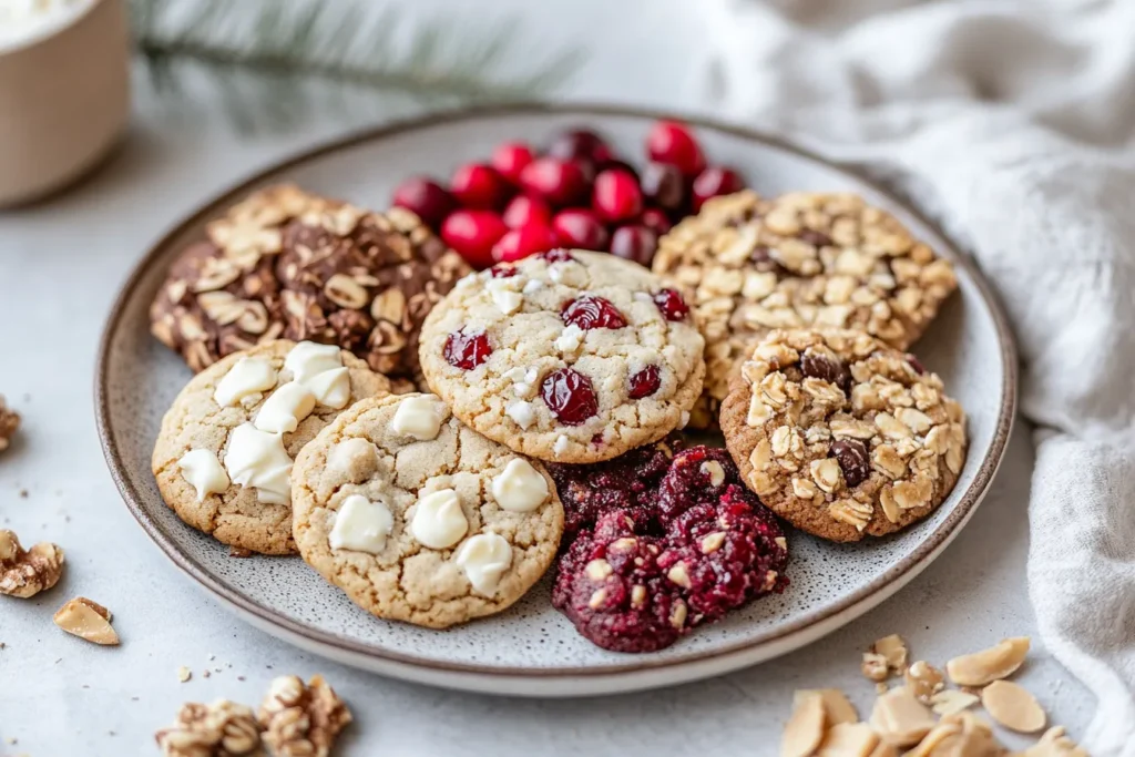 Oatmeal cookie variations with different mix-ins
