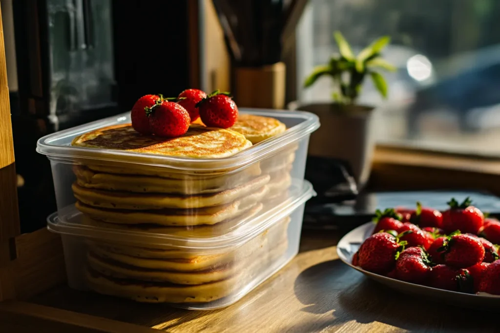 Storing and freezing pancakes properly for later