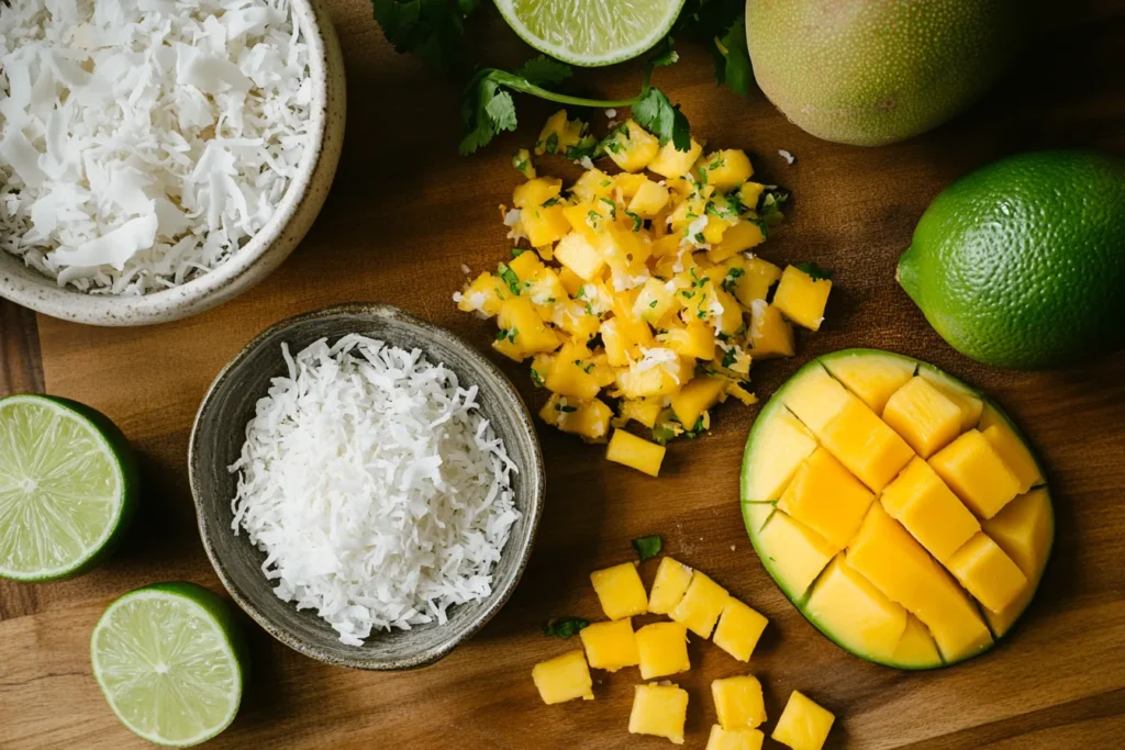 Delicious toppings to enhance coconut milk rice pudding	